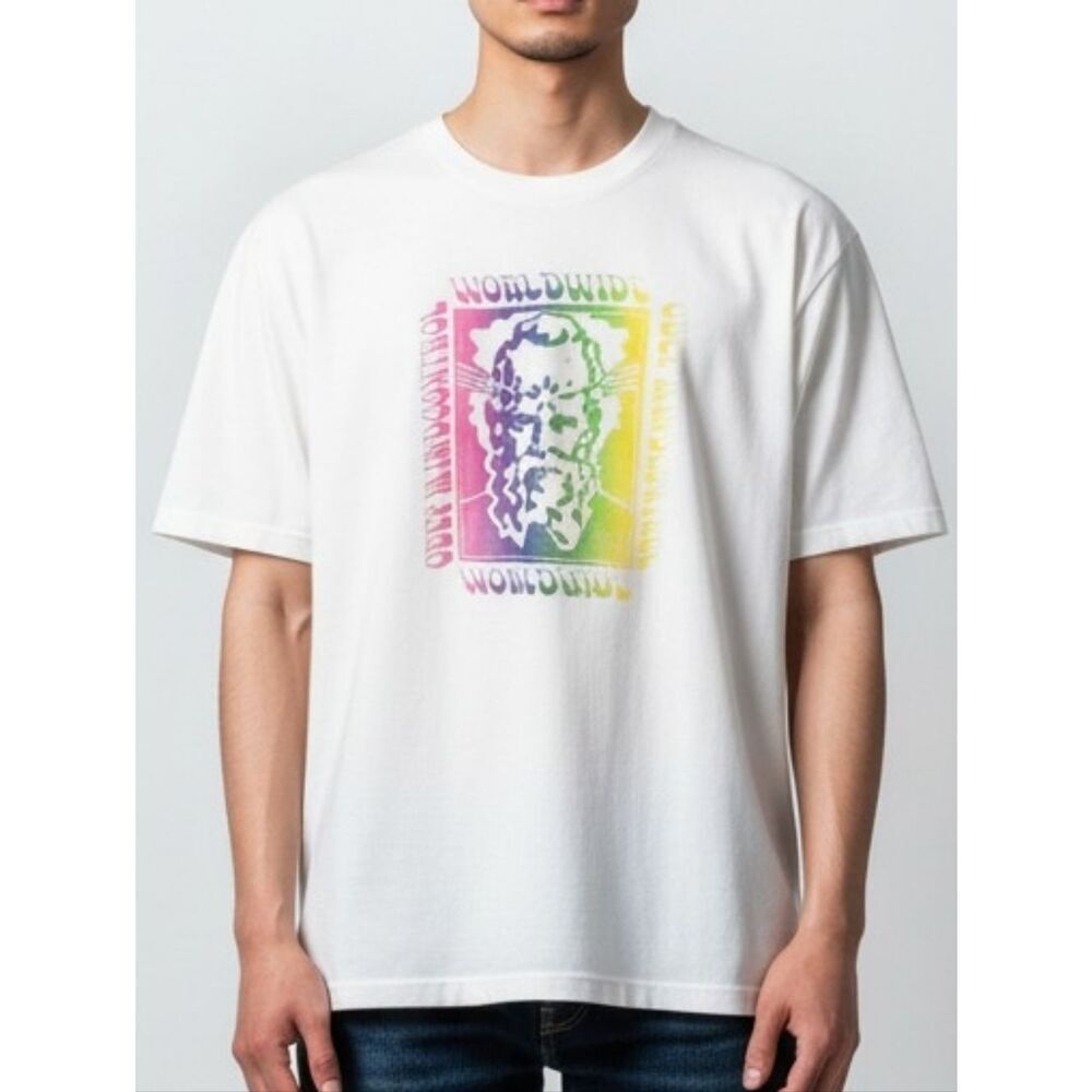 Obey Cream Mind Control Worldwide Portrait Tee